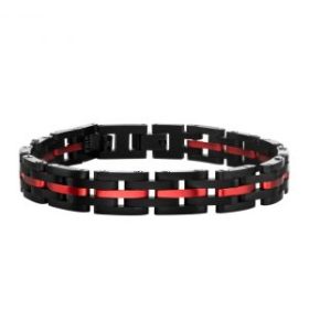 DANTE RED&BLACK 316L STAINLESS STEEL Bracelet
