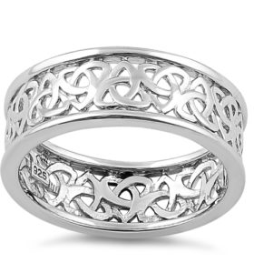 Sterling Silver Celtic band