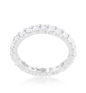 Classic Sterling Silver Eternity Band