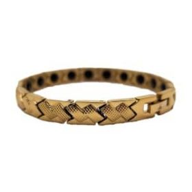 Gold Thin Woven Titanium Bracelet