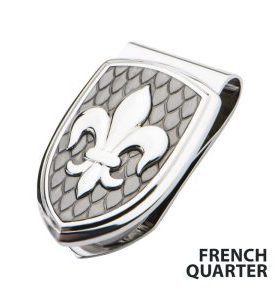Carbon fiber and Fleur De Lis Money Clip