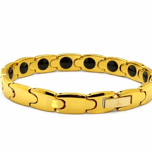 Tungsten Gold Tone Herringbone Bracelet